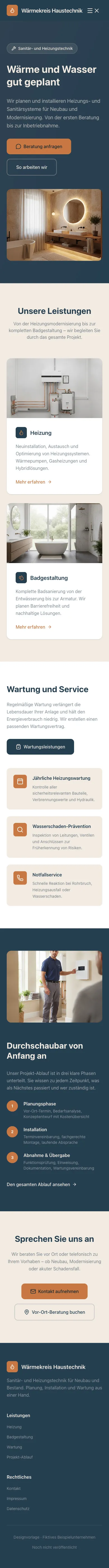 Mobile Startseite von Wärmekreis Haustechnik