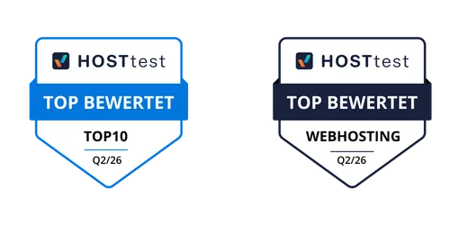 HOSTtest Auszeichnungen Q2/2026: Top 10 Anbieter und Top WebHosting