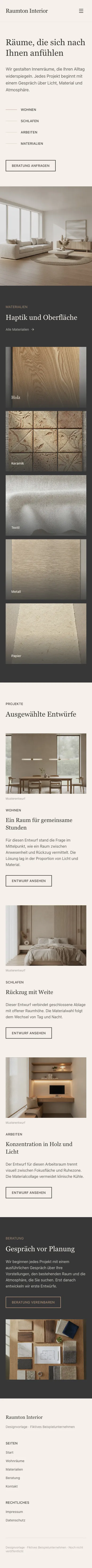 Mobile Startseite von Raumton Interior